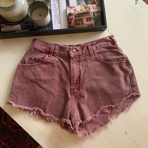 Lee high waisted cut offs